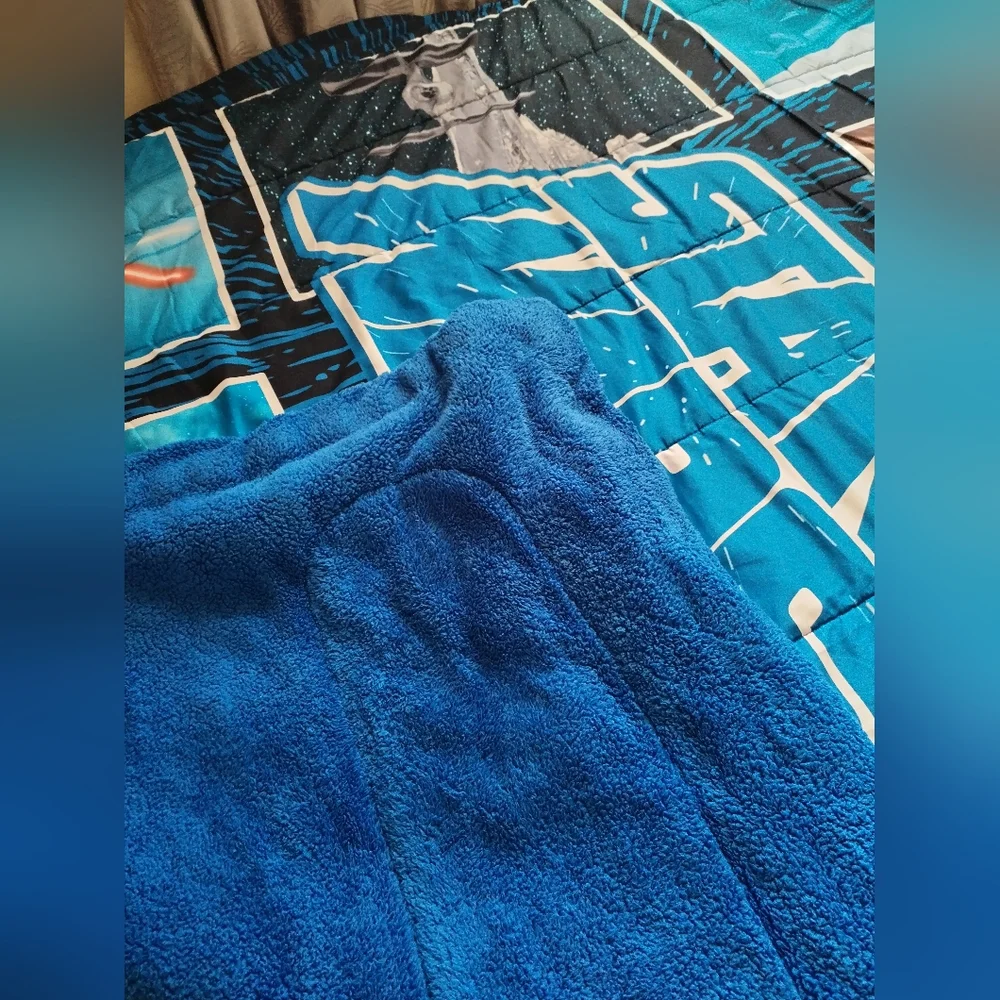 Star Wars Themed Bedding sheet /  throw - Blue and Black
